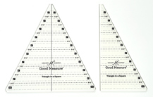 Amanda Murphy Ruler - Triangle-in-a-Square - 2pc