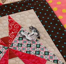 Brother Accessory: F076AP Dual Feed 1/4 Inch Guide Foot - EV1, XP,  XV, XJ, VM, VQ & BQ series