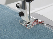 Husqvarna Machine Feet: Clear Seam Guide Foot - H4130348-45