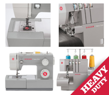 Machine combo - Heavy Duty 4411 Sewing Machine and Overlocker 14HD854