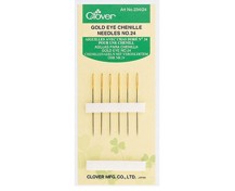 Clover Gold Eye Chenille Needles No. 24