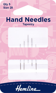 Hemline - Hand Needle - Tapestry 5pk - size 28