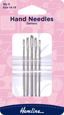 Hemline - Hand Needle Darner 5pk - size 14-18