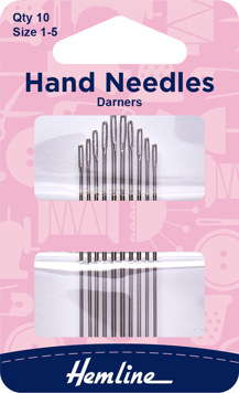 Hemline - Hand Needle - Darner 10pk - size 1-5