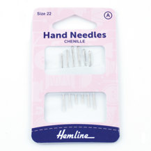 Hemline - Hand Needle Chenille 6pk - size 22