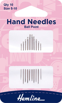 Hemline - Hand Needle - Ballpoint 10pk - size 5-10