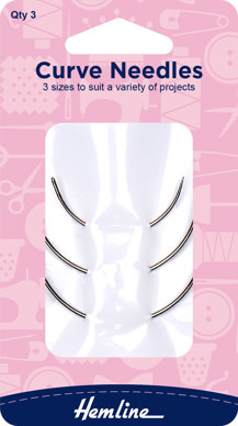 Hemline - Curved Needles 3pk