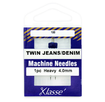 Klasse Machine Needle Twin-Jean Size 100/4.0Mm - 1 per cassette