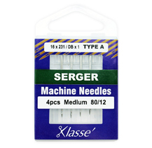 Klasse Machine Needle Serger Size 80/12 (170A) - 4 per cassette