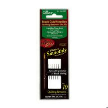 Clover Black Gold Needles Quilting Between No. 10