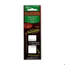 Clover Black Gold Needles Quilting Between Assorted