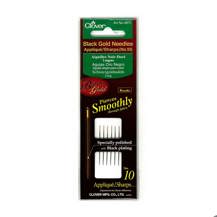 Clover Black Gold Needles Applique/ Sharps No.10