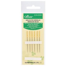Clover Gold Eye Chenille Needles No. 20