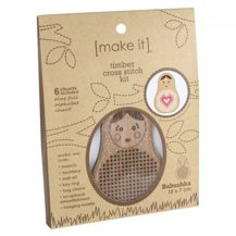 Timber Cross Stitch Kit 7 x 10cm 1pc - Babushka