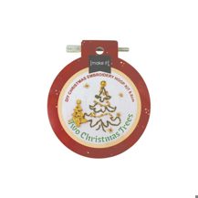 DIY Christmas Embroidery Hoop Kit 8.8cm - Two Christmas Trees