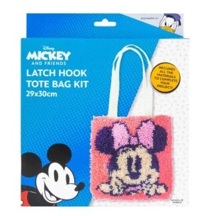 Disney Latch Hook Tote Bag Kit 30 x 30cm - Minnie