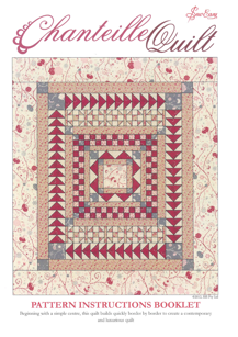 Sew Easy Hangsell - Pattern Chanteille Quilt By Julie Clarke - chanteille collection queen size quilt