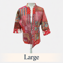 Quilted Jacket Red Large