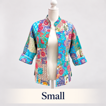 Quilted Jacket Teal Small