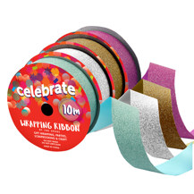 CELEBRATE - Wrapping Ribbon Glitter 23mm X 10m