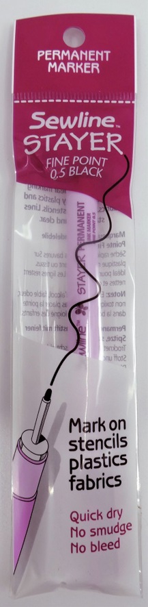SEWLINE STAYER Permanent Marker Black