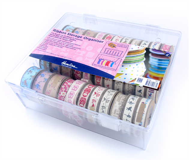 Storage Containers Ribbon Storage Box by Hemline in Sewing Storage