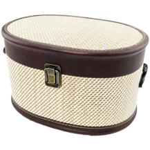 Victorian Herringbone Basket Beige - Small