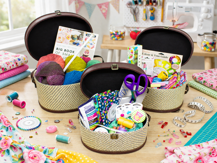 Victorian Herringbone Basket Cameo - Set of 3 sizes