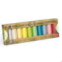 GUTERMANN Thread Set Sew All rPET 100% Recycled 100m - 10 reels - Pastels