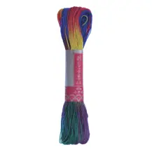 DARUMA Sashiko Thread 20/6 40m Skein Variegated Rainbow