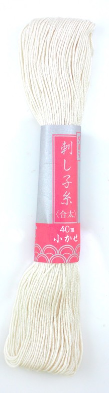 DARUMA Sashiko Thread 20/6ply 40m Skein Natural 2