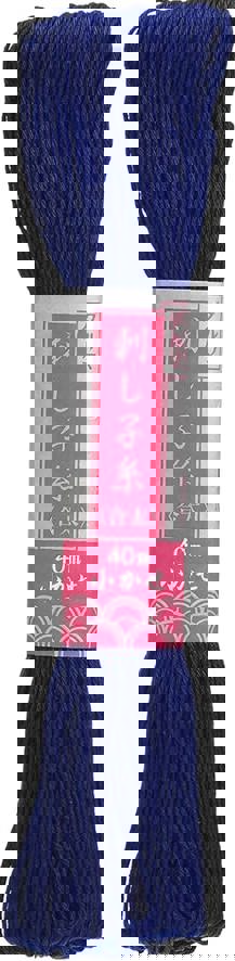 DARUMA Sashiko Thread 20/6ply 40m Skein Navy 6