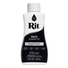 RIT - Fabric Dye All Purpose Liquid 8oz (236ml) - Black