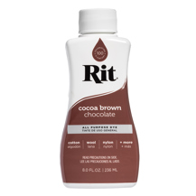 RIT - Fabric Dye All Purpose Liquid 8oz (236ml) - Cocoa Brown