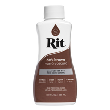 RIT - Fabric Dye All Purpose Liquid 8oz (236ml) - Dark Brown