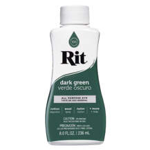 RIT - Fabric Dye All Purpose Liquid 8oz (236ml) - Dark Green