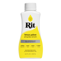 RIT - Fabric Dye All Purpose Liquid 8oz (236ml) - Lemon Yellow
