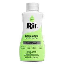 RIT - Fabric Dye All Purpose Liquid 8oz (236ml) - Neon Green