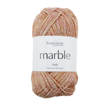 FIDDLESTICKS Marble Cotton Acrylic Yarn-Tangerine
