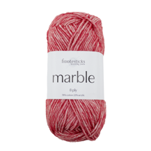 FIDDLESTICKS Marble Cotton Acrylic Yarn-Red