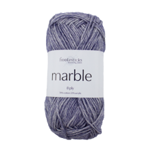 FIDDLESTICKS Marble Cotton Acrylic Yarn-Marine