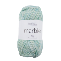 FIDDLESTICKS Marble Cotton Acrylic Yarn-Aqua