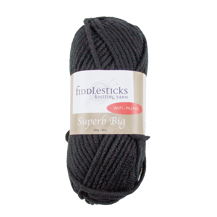 FIDDLESTICKS Superb Big 100% Acrylic Yarn-Black