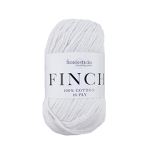 FIDDLESTICKS Finch Cotton Yarn-White