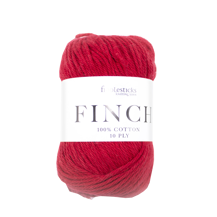 FIDDLESTICKS Finch Cotton Yarn-Red