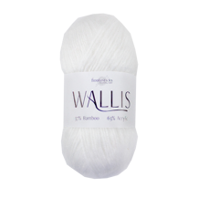 FIDDLESTICKS Wallis Bamboo/Acrylic Yarn-White