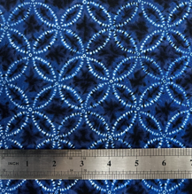 Sevenberry Shippou Tsunagi Shibori Blues- per metre