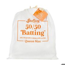 Sew Easy Batting - 50% Wool 50% Cotton 150gsm with Scrim - Queen 213 x 254cm