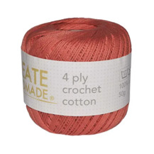 4ply Crochet Cotton BC4910 CORAL