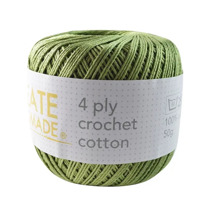 4ply Crochet Cotton BC180 OLIVE